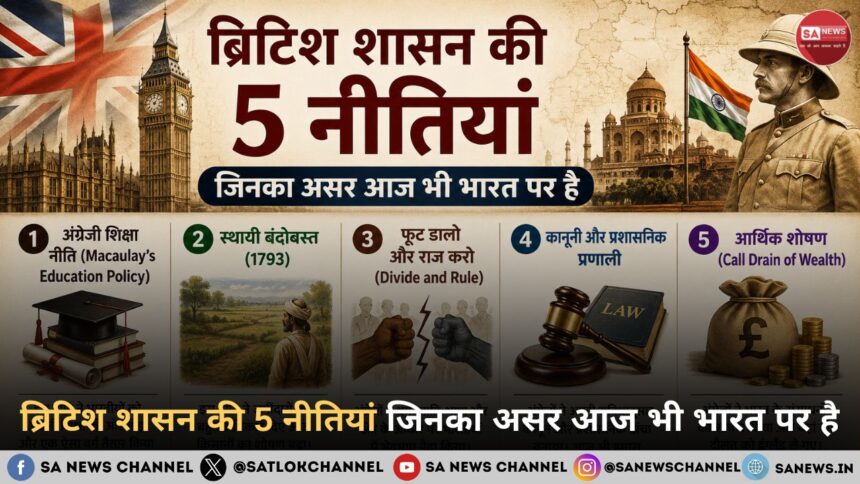ब्रिटिश शासन की 5 नीतियां जिनका असर आज भी भारत पर है