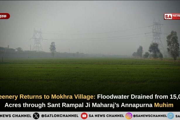 Mokhra Village of Haryana Recovers from Floods with the Help of Sant Rampal Ji Maharaj