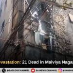 Delhi Fire Devastation: 21 Dead in Malviya Nagar Hotel Blaze