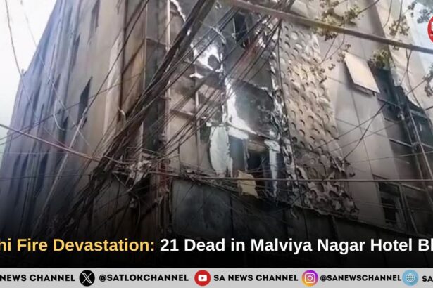 Delhi Fire Devastation: 21 Dead in Malviya Nagar Hotel Blaze