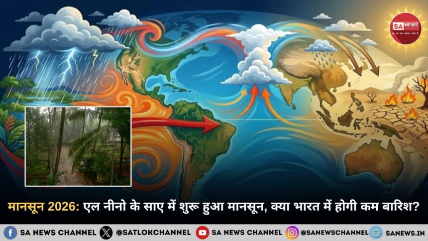 मानसून 2026: एल नीनो के साए में शुरू हुआ मानसून, क्या भारत में होगी कम बारिश?