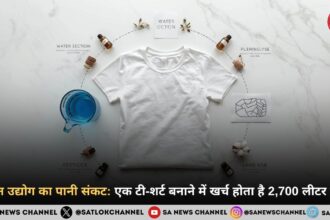 फैशन उद्योग का पानी संकट: एक टी-शर्ट बनाने में खर्च होता है 2,700 लीटर पानी