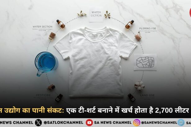 फैशन उद्योग का पानी संकट: एक टी-शर्ट बनाने में खर्च होता है 2,700 लीटर पानी