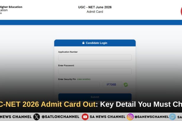 UGC-NET 2026 Admit Card Out Key Detail You Must Check
