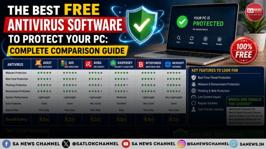 The Best Free Antivirus Software to Protect Your PC in 2026: Complete Comparison Guide