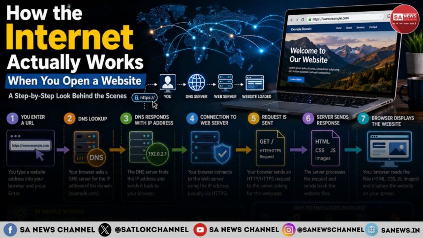 How the Internet Works When You Open a Website – Explained