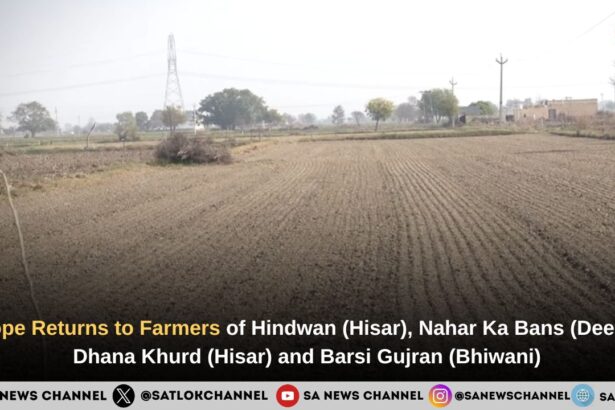 Hope Returns to Farmers of Hindwan (Hisar), Nahar Ka Bans (Deeg), Dhana Khurd (Hisar) and Barsi Gujran (Bhiwani)