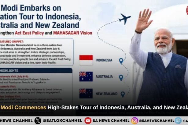 Act East and Beyond: PM Modi Commences High-Stakes Tour of Indonesia, Australia, and New Zealand