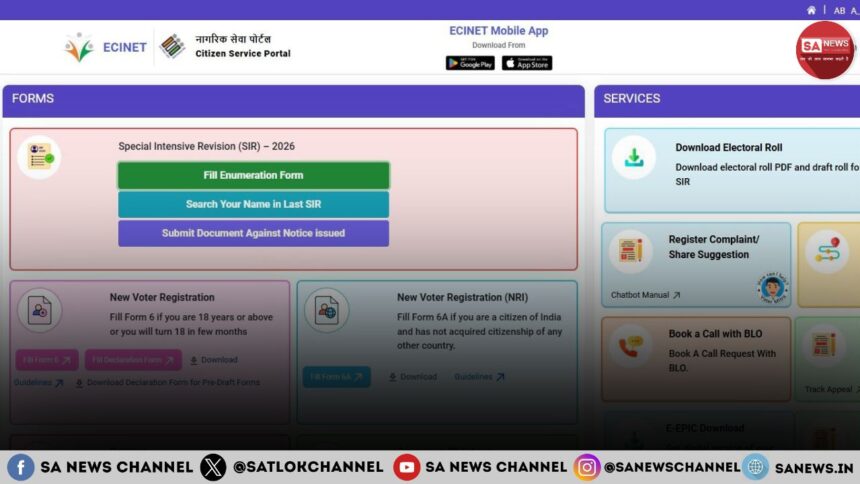 ECI SIR 2026 Online Form Out: Who Should Apply Now