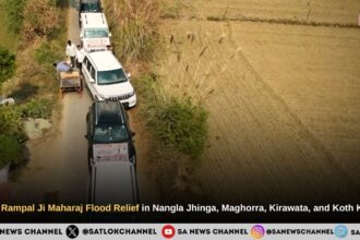 Sant Rampal Ji Maharaj Flood Relief in Nangla Jhinga, Maghorra, Kirawata, and Koth Kalan