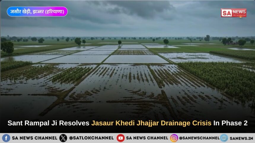 Sant Rampal Ji Maharaj Resolves Jasaur Khedi Jhajjar Drainage Crisis In Phase 2