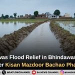 Bhindawas Flood Relief in Bhindawas Village Under Kisan Mazdoor Bachao Phase 2