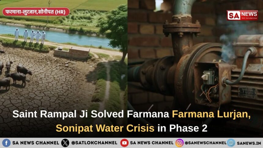 Saint Rampal Ji Maharaj Resolved Water Crisis in Farmana Lurjan, Sonipat in Phase 2
