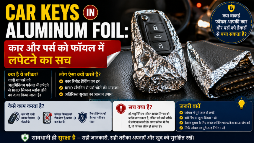 Car Keys in Aluminum Foil कार और पर्स को फॉयल में लपेटने का सच