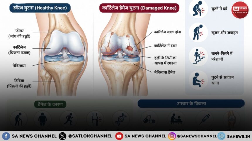 कार्टिलेज डैमेज के शुरुआती लक्षण, कारण और बचाव