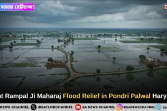 Sant Rampal Ji Maharaj Flood Relief in Pondri Palwal Haryana