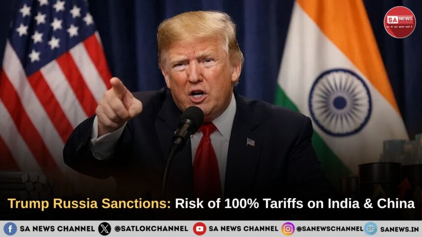 Trump Russia Sanctions: Risk of 100% Tariffs on India and China