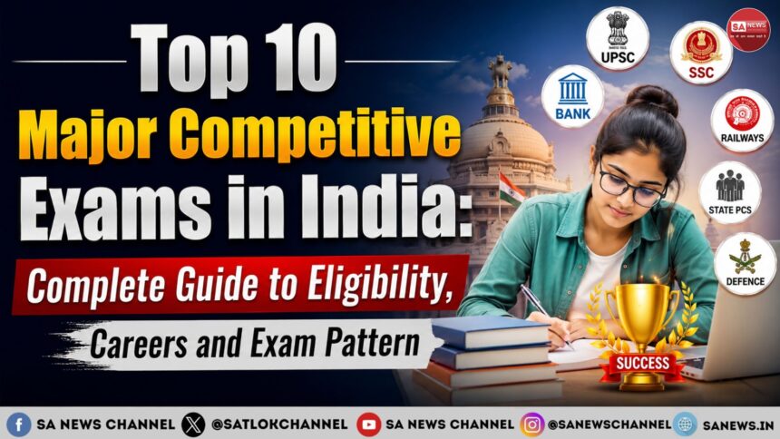 Top 10 Competitive Exams in India 2026 UPSC, JEE, NEET, CAT, NDA & More