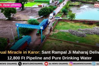 A Dual Miracle in Karor: Sant Rampal Ji Maharaj Delivers 12,800 Ft Pipeline and Pure Drinking Water