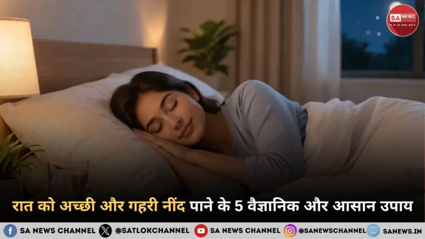 रात को अच्छी और गहरी नींद पाने के 5 वैज्ञानिक और आसान उपाय