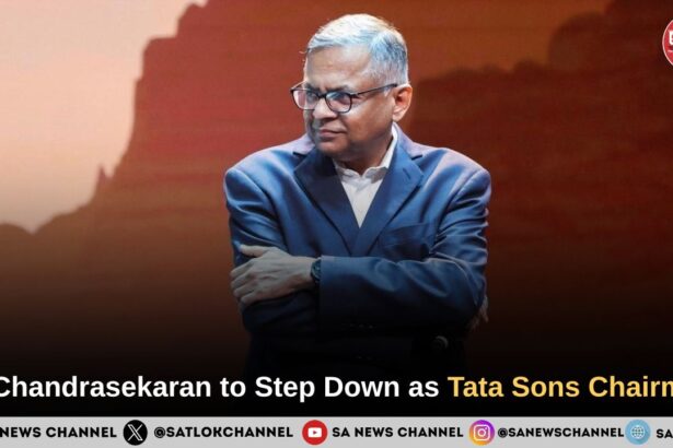 N. Chandrasekaran to Step Down as Tata Sons Chairman