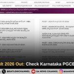 PGCET Result 2026 Out Check Karnataka PGCET Scorecard