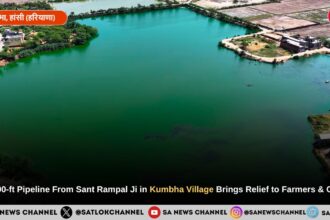 22,000-ft Pipeline From Sant Rampal Ji Maharaj in Kumbha Village Brings Relief to Farmers & Cattle
