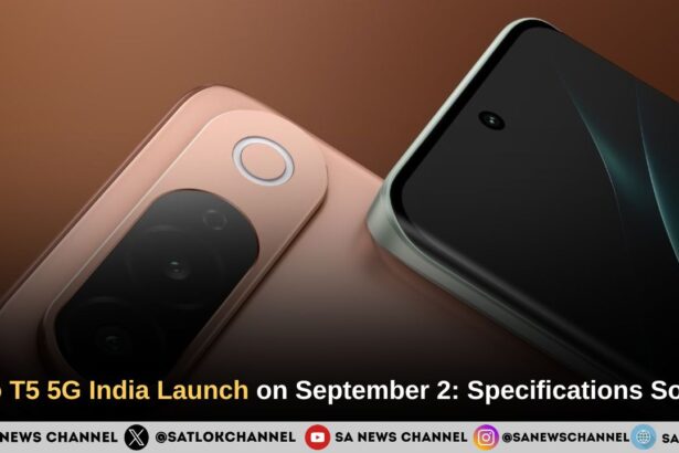 Vivo T5 5G India Launch on September 2: Specifications So Far