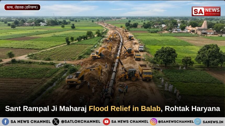 Sant Rampal Ji Maharaj Flood Relief in Balab, Rohtak Haryana