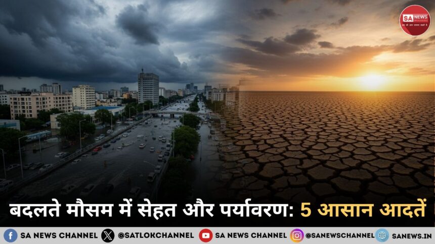 बदलते मौसम में सेहत और पर्यावरण 5 आसान आदतें