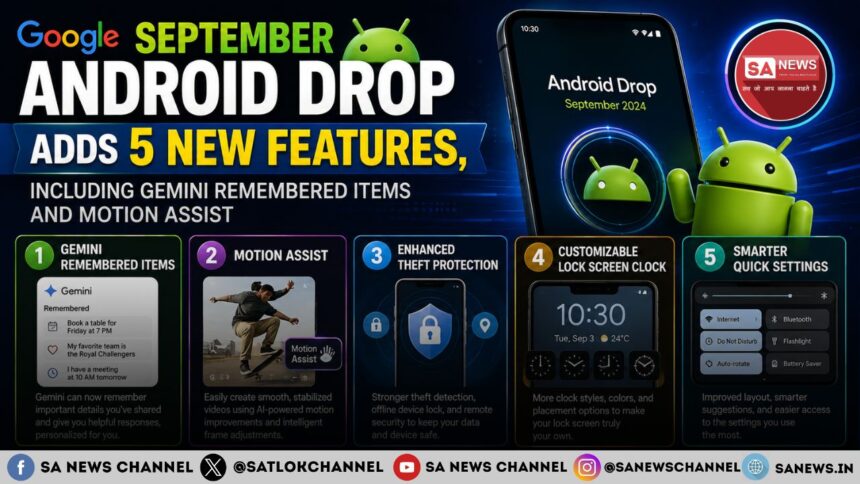 Google September Android Drop Adds 5 New Features