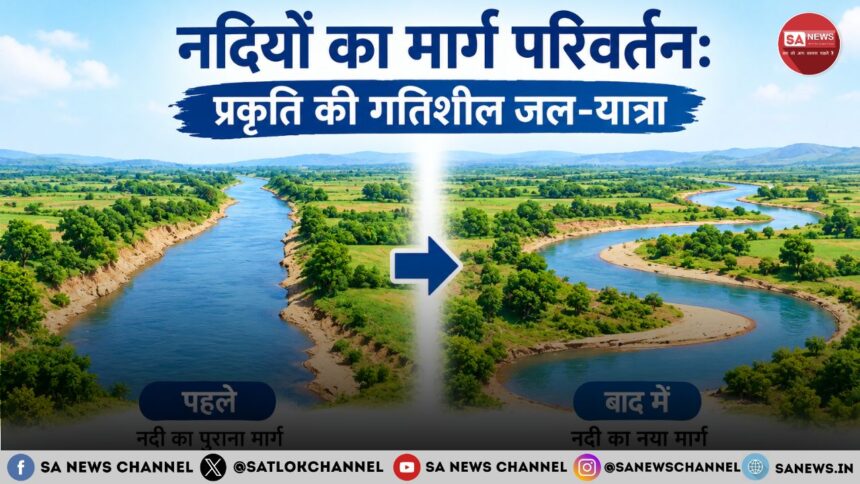 नदियों का मार्ग परिवर्तन प्रकृति की गतिशील जल-यात्रा