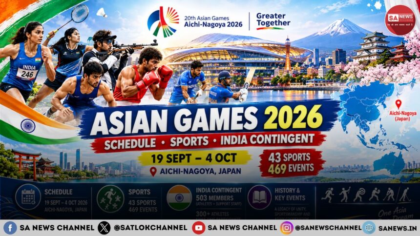 Asian Games 2026: Schedule, Sports, India Contingent, History and Key Events