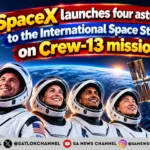 SpaceX launches four astronauts to the International Space Station on Crew-13 mission