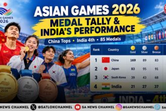 Asian Games 2026 Medal Tally: China Tops, India Finishes 4th