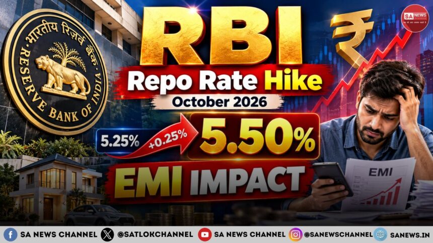 RBI Repo Rate Hike October 2026 Why Interest Rates Rose to 5.50% and What Happens Next