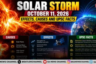 Earth To Be Hit By Solar Storm On October 11: What, Effects, and UPSC Facts