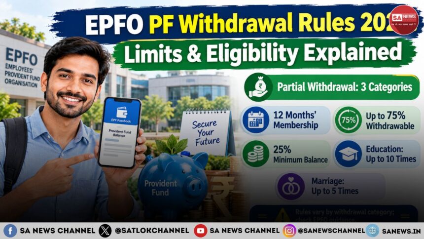 EPFO PF Withdrawal Rules 2026: Limits & Eligibility Explained