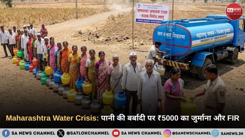 Maharashtra Water Crisis पानी की बर्बादी पर ₹5000 का जुर्माना और FIR