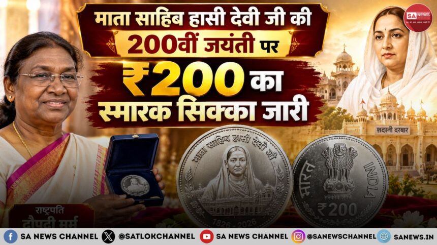 माता साहिब हासी देवी जी की 200वीं जयंती पर ₹200 का सिक्का जारी